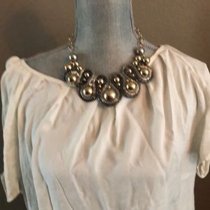 Gold/ silver statement necklace